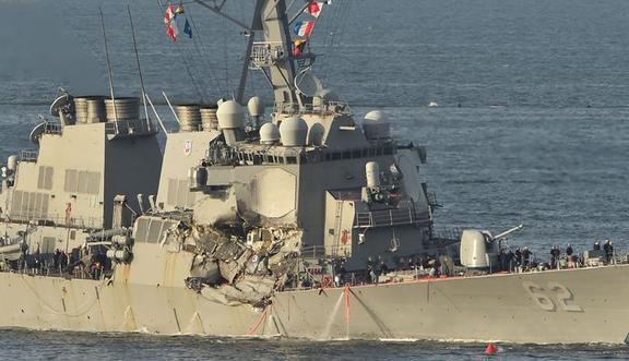 「兵武」美国海军实力的体现？被撞残的战舰两年大修后重返大海(图3)