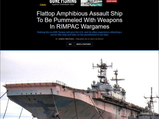 2024“环太”军演重头戏塔拉瓦号两栖攻击舰将当作靶舰被击沉(图3)