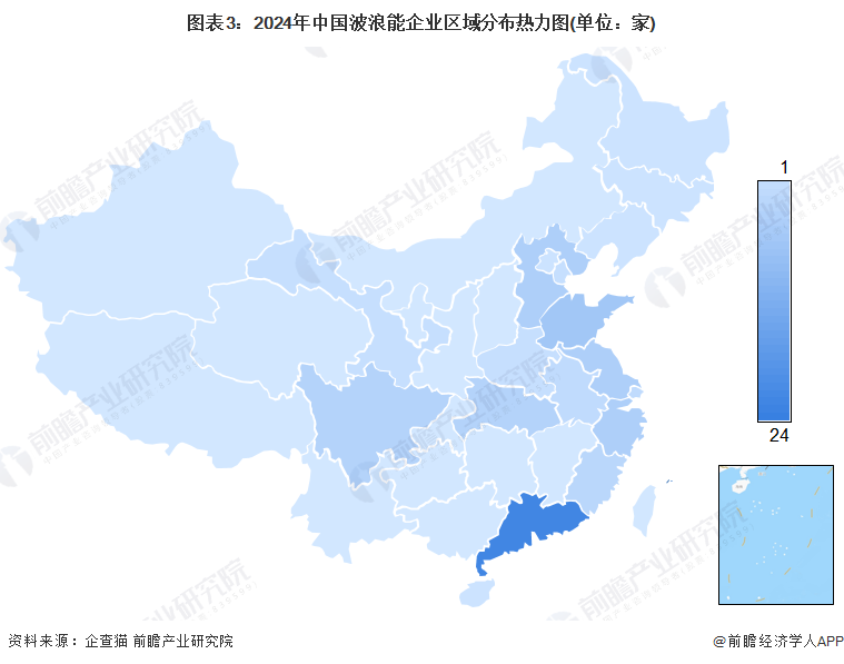 【干货】2024年中国波浪能行业产业链现状及市场竞争格局分析广东企业分布最集中(图3)