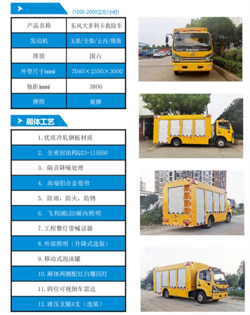 汽车轻型抢险救援车国六标准应急救险新选择淳通(图2)