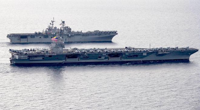 美军航母打击群有多强?一个航母打击群到底包含了哪些舰船!(图5)