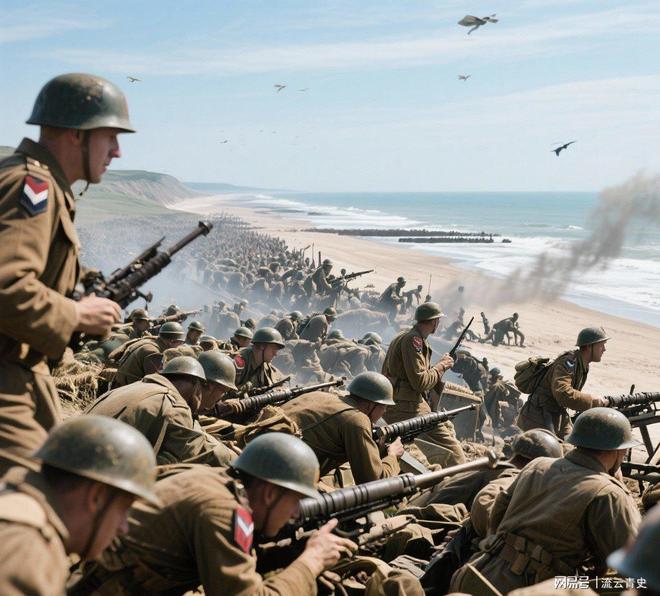二战结束79年了可昨天我刷到一张照片:诺曼底奥马哈海滩上(图2)